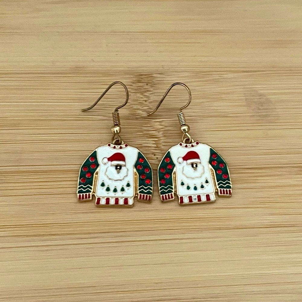 3/$25 Santa Sweater Earrings